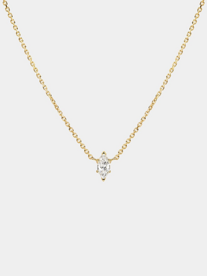 Zircon Minimal Crystal Chain Necklace