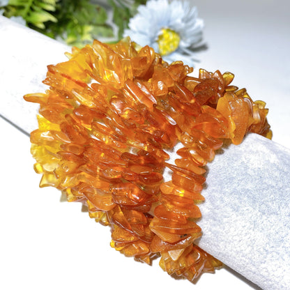 14-16mm Amber Chips Spiritual Healing Bracelet