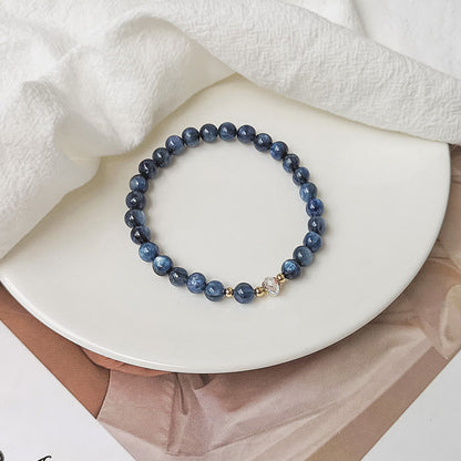 14k Gold Plated Aquamarine Healing Bracelet for Serenity