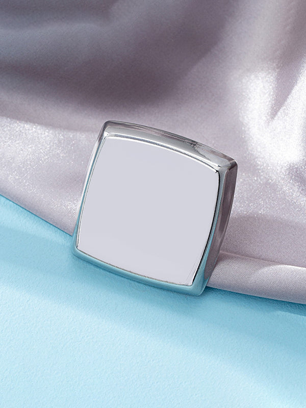 Geometric Shiny Color Rings Accessories