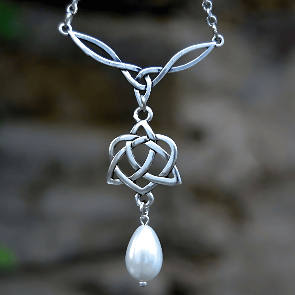 Brighid's Heart Trinity Knot Protection Necklace