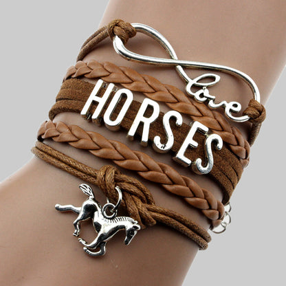 Daily Letter Patchwork Bracelets