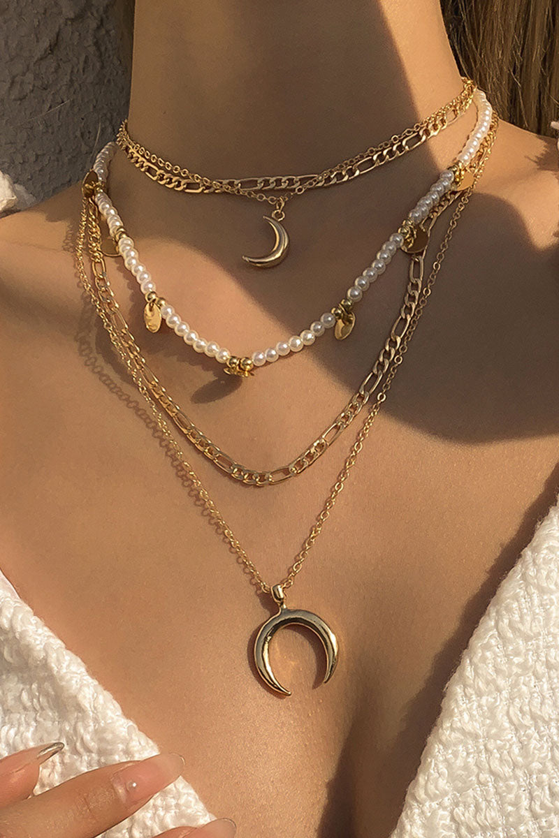 Simplicity Geometric Patchwork Necklaces