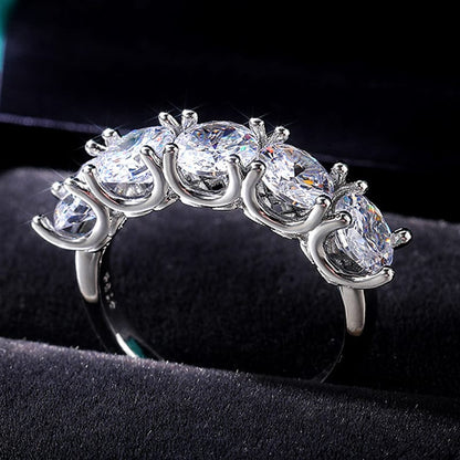 Pentacle of Light Crystal Ring