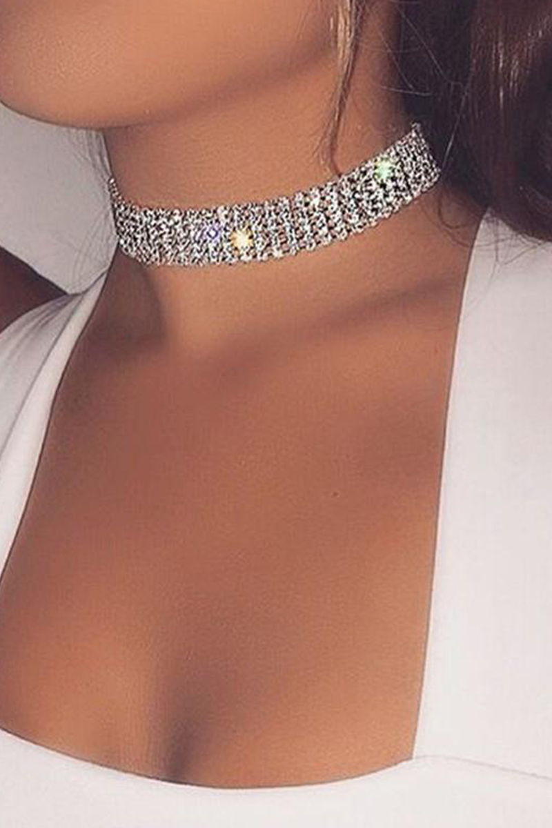 Hot Drilling Patchwork Necklaces