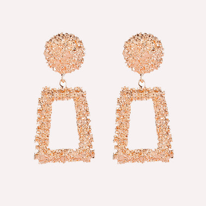 Street Geometric Patchwork Earrings