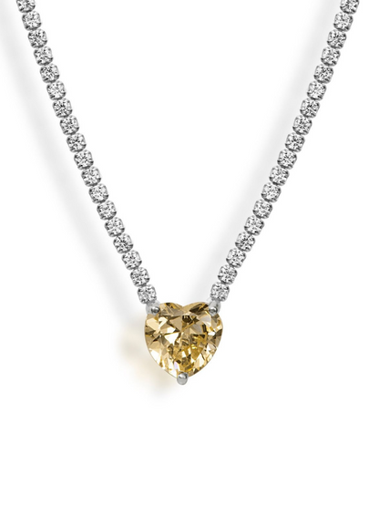 Tennis Chain Pendant Necklace