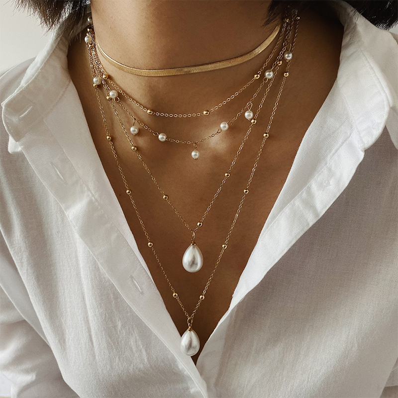 Simplicity Geometric Patchwork Necklaces Gj0059
