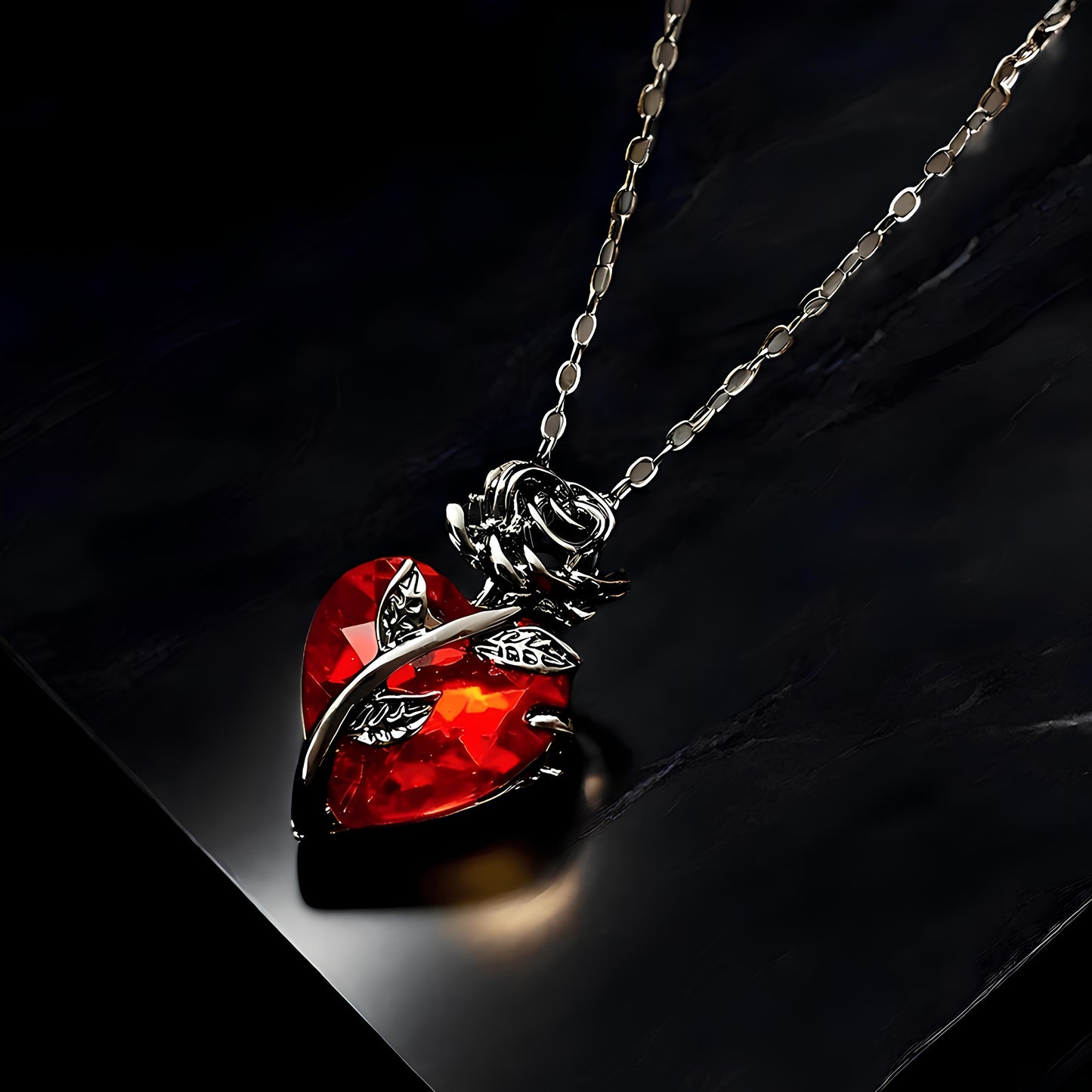 Blood Rose Necklace