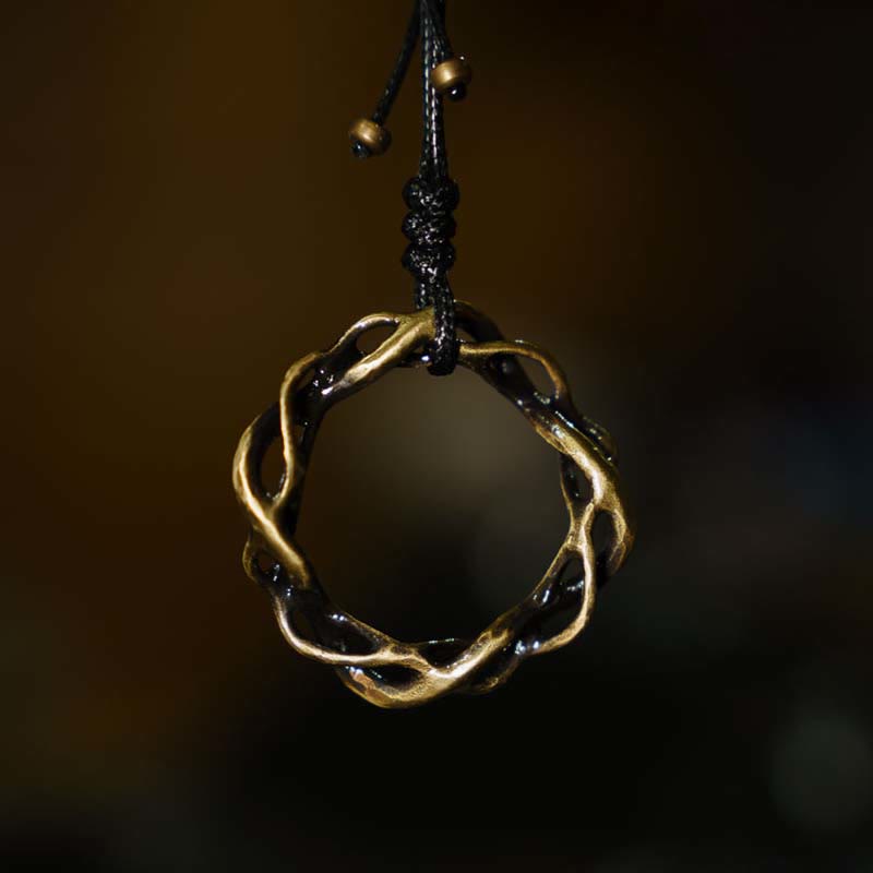 Buddha Stones Copper Brass Luck Handmade Necklace Pendant