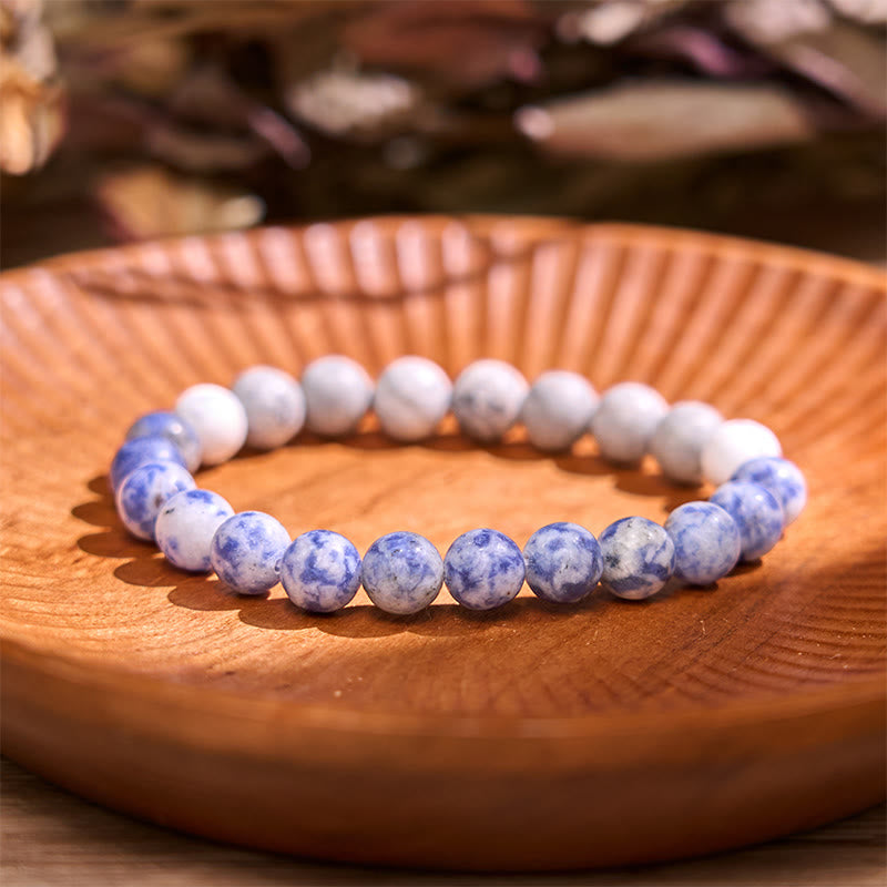 Buddha Stone Various Crystals Malachite Lazurite Lapis Lazuli Hemimorphite Calmness Bracelet