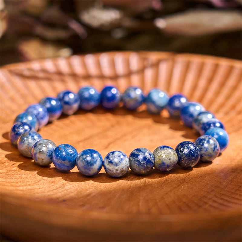 Buddha Stone Various Crystals Malachite Lazurite Lapis Lazuli Hemimorphite Calmness Bracelet