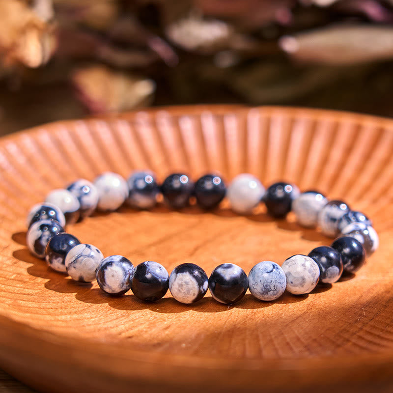 Buddha Stone Various Crystals Malachite Lazurite Lapis Lazuli Hemimorphite Calmness Bracelet