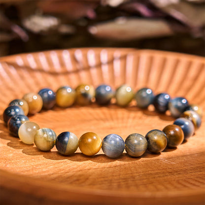 Buddha Stone Various Crystals Malachite Lazurite Lapis Lazuli Hemimorphite Calmness Bracelet