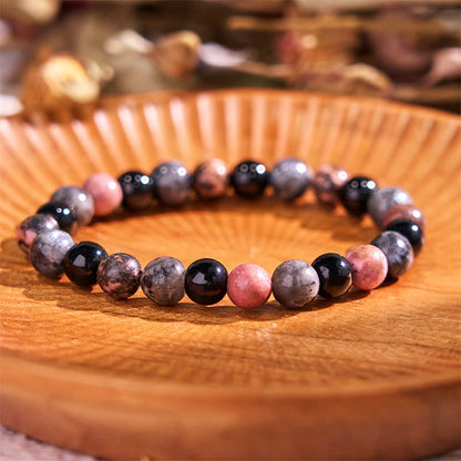 Buddha Stone Various Crystals Malachite Lazurite Lapis Lazuli Hemimorphite Calmness Bracelet