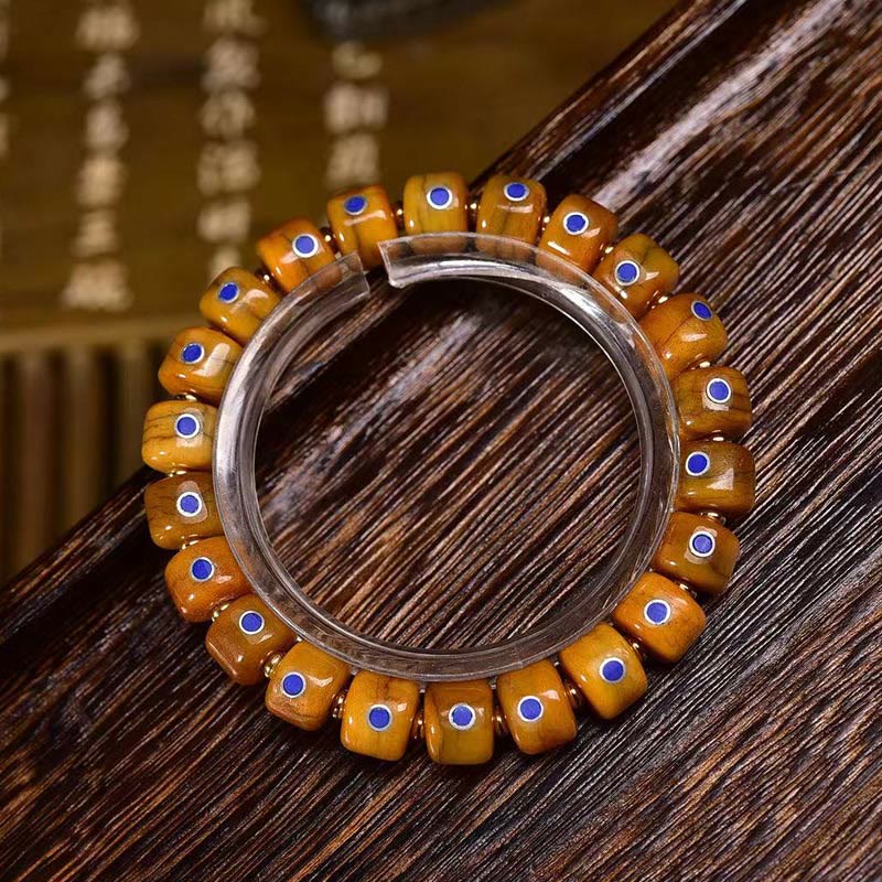 Buddha Stones Tibetan Bone Beads Braided Rope Positive Balance Bracelet