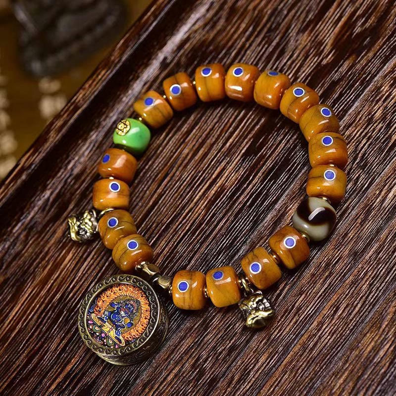 Yak Bone Lazurite Copper Balance Bracelet