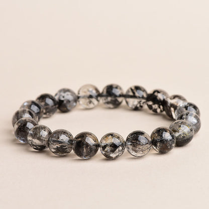 Buddha Stones Herkimer Diamond Protection Meditation Bracelet