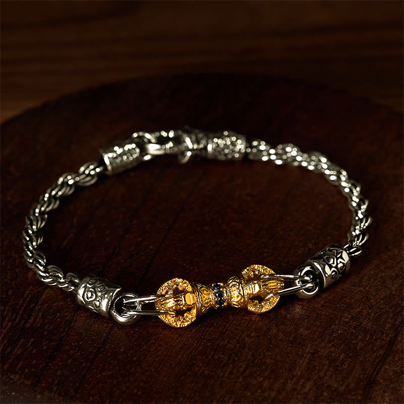 Buddha Stones Copper Balance Luck Bracelet