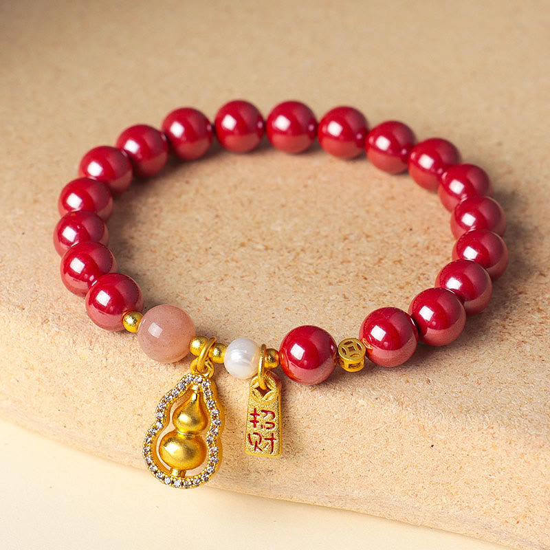 Buddha Stones Cinnabar Blessing Attract Fortune Bracelet