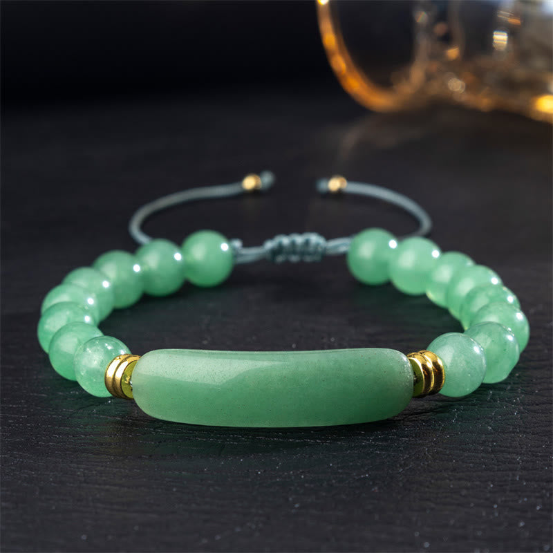 Buddha Stones Amethyst Green Aventurine Tiger Eye Strawberry Quartz Positive Transformation Bracelet