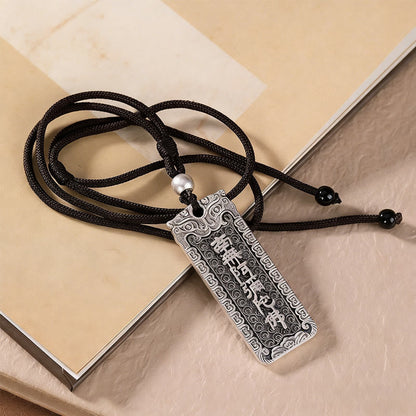 Buddha Stones Copper Namo Amitabha Om Mani Padme Hum Rope Wisdom Necklace Pendant