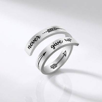 Never Give Up Ring
