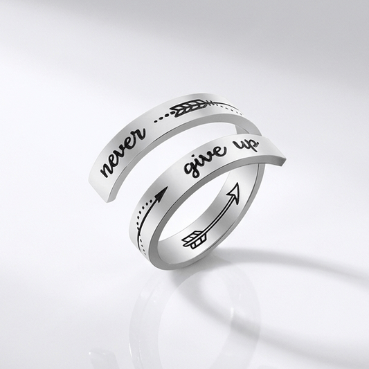 Never Give Up Ring