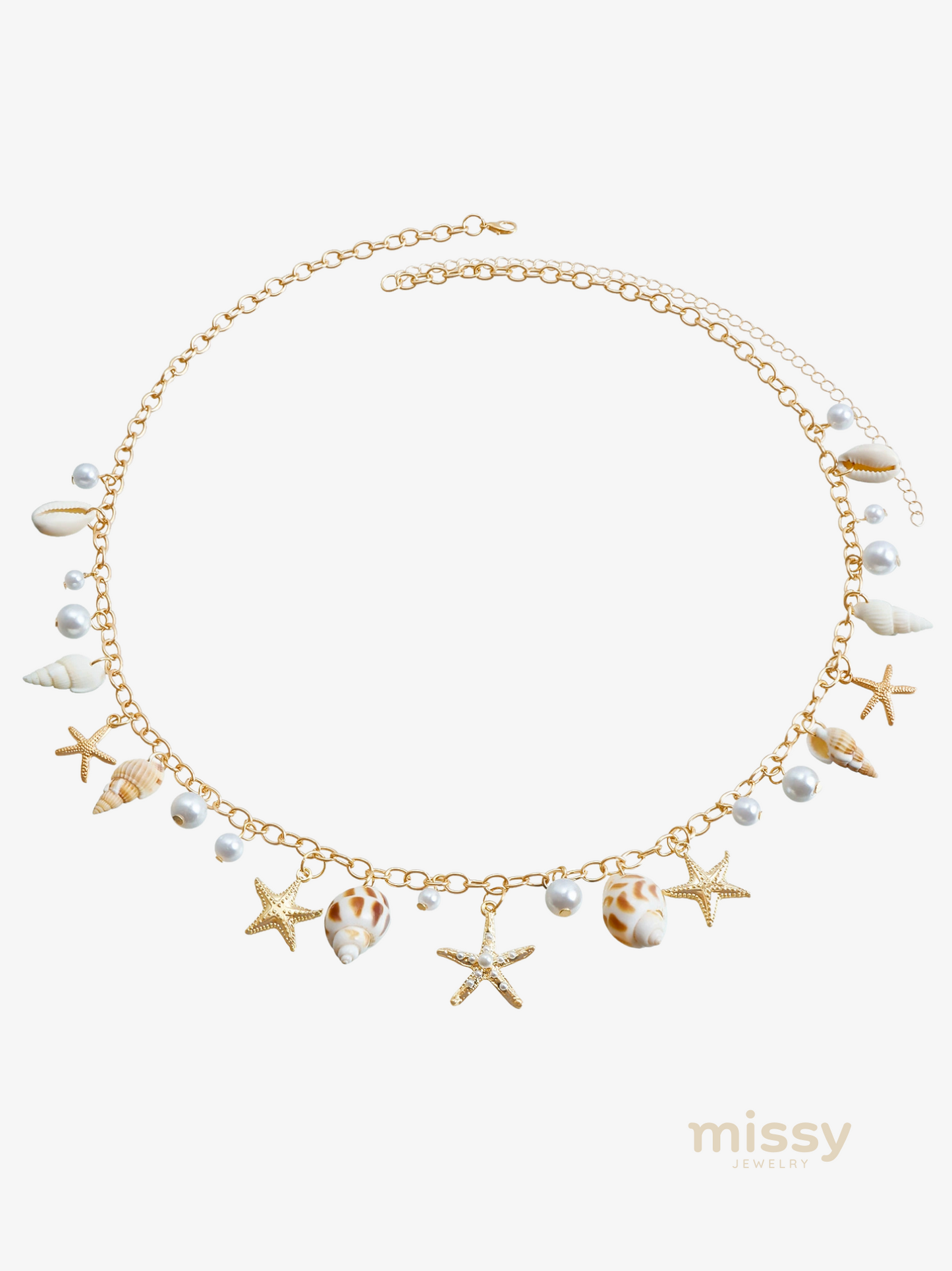 Arya Shell Waist Chain Jewelry Set