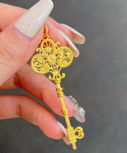 Gold Ancient Gold Key Pendant Necklace