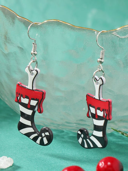Christmas Cat Earrings Acrylic Earrings