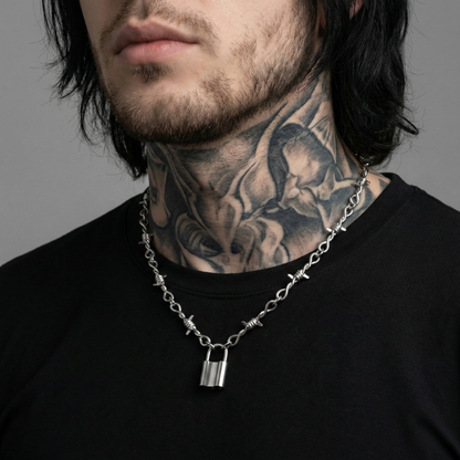 Barbed Lock Necklace