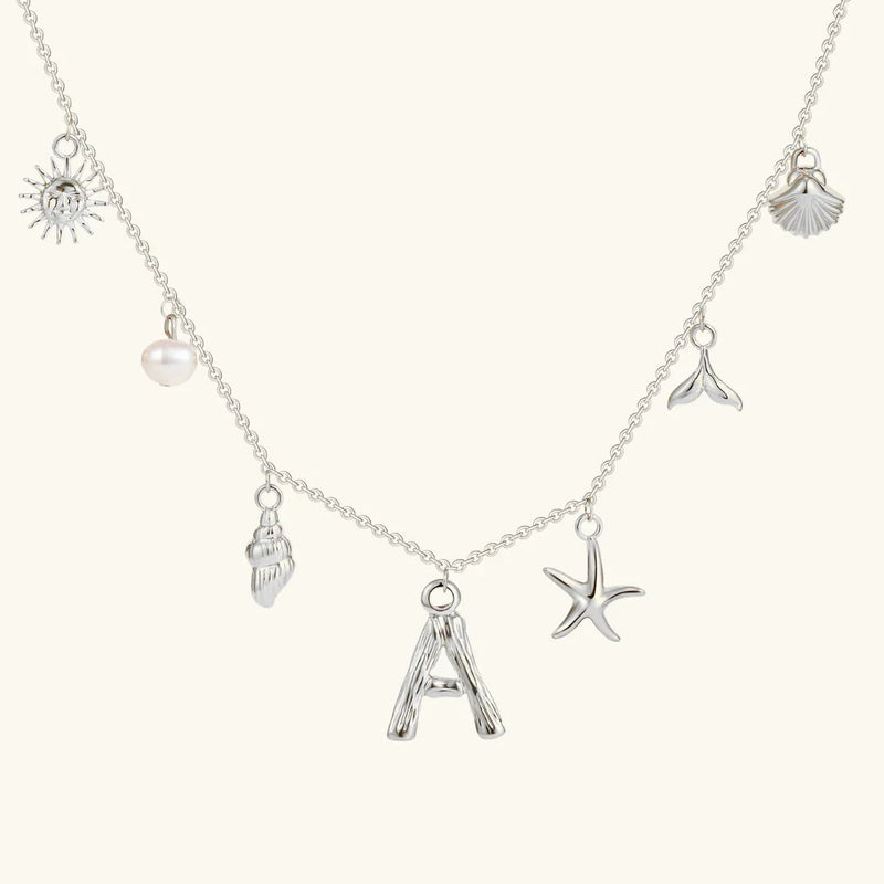 Avaria Ocean Initial Necklace