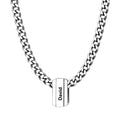 Personalized Engraved Name Chain Charm Necklace for