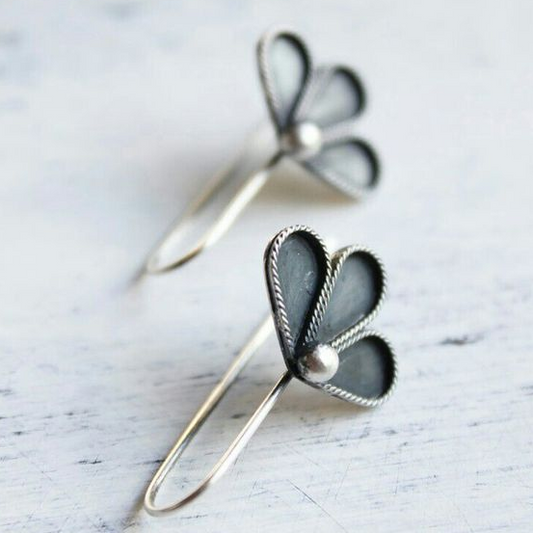 Black Lotus Earrings