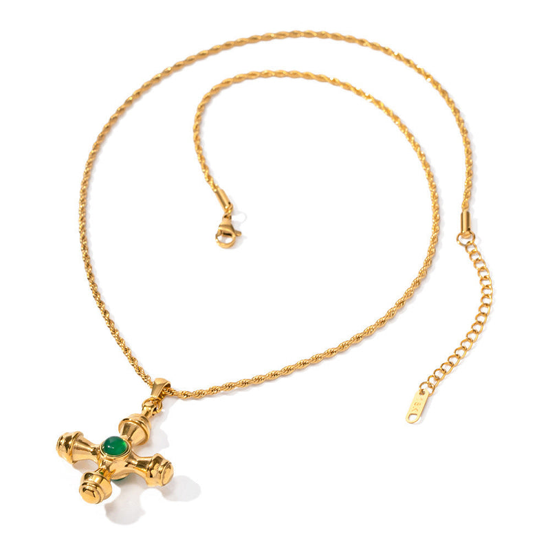 Aurelius Gold Cross Necklace