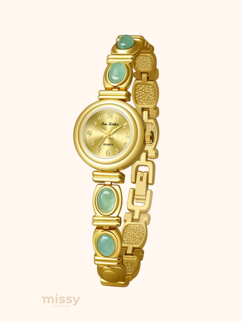 Ilyana Gemstone Link Bracelet Watch