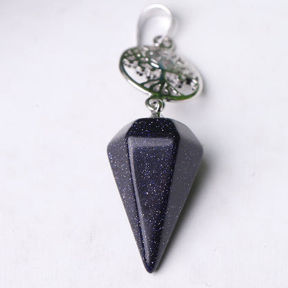 2.2" Multi-stone Arrowhead Pendant for Spiritual Energy
