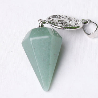 2.2" Multi-stone Arrowhead Pendant for Spiritual Energy