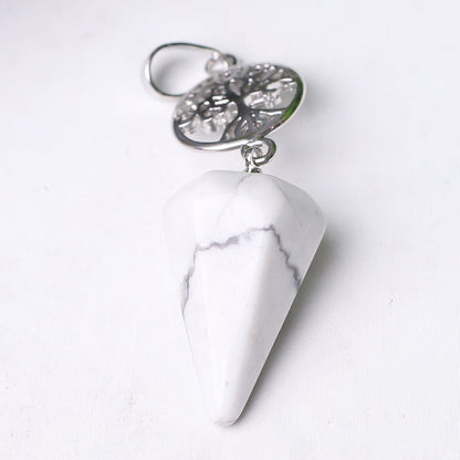 2.2" Multi-stone Arrowhead Pendant for Spiritual Energy