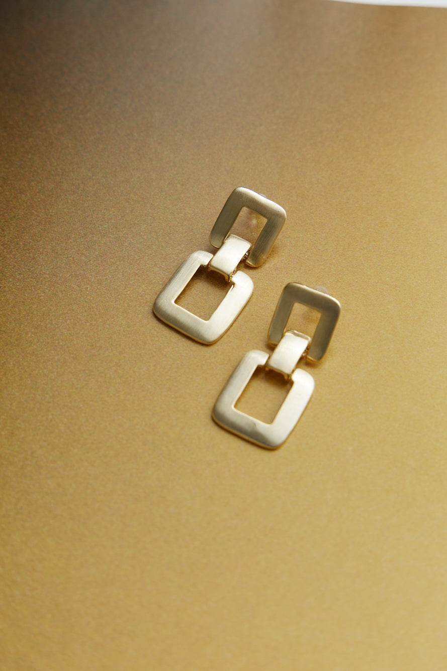 18k Gold Plated Dusk Comes Earrings Gold