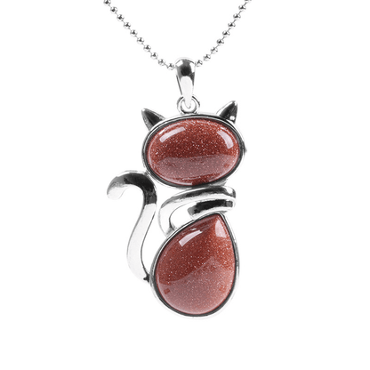 Mystic Feline Crystal Necklace