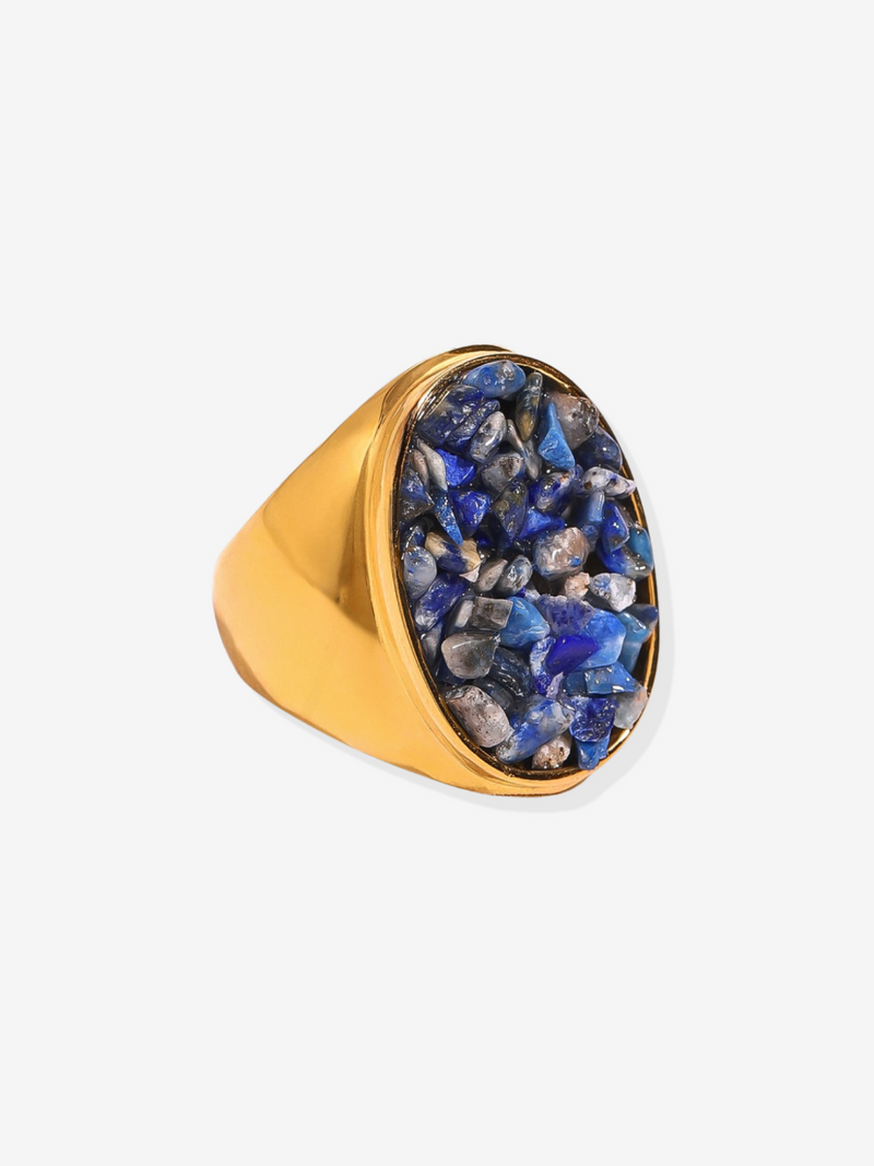 Luna Lapis Lazuli Ring Set