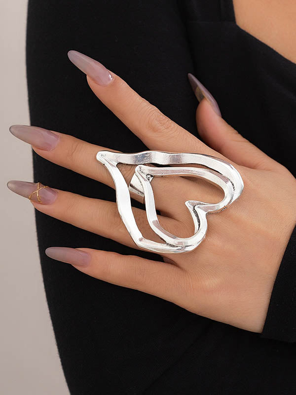 Heart Shape Color Rings Accessories