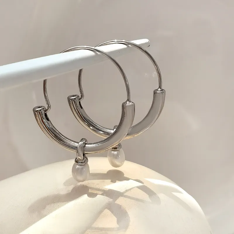 Gold & Silver Pearl Earrings