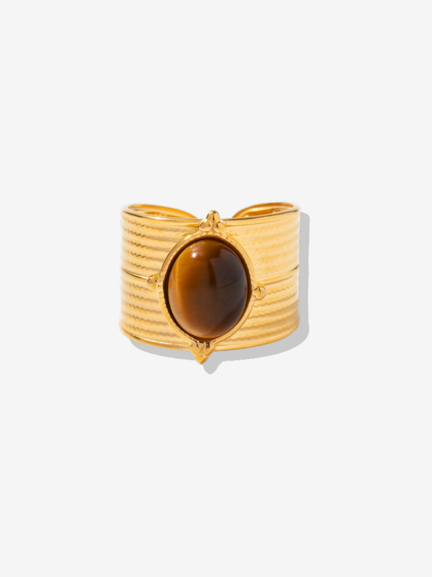 Tiger's Eye Adjustable Ring Set