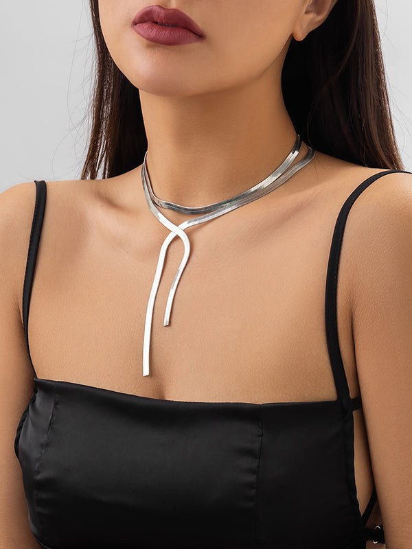 Hollow Color Clavicle Chain Necklaces Accessories