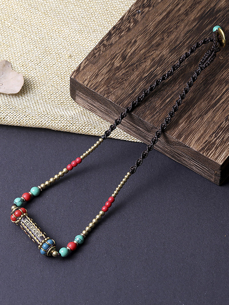 Bohemia Bead Pendant Necklace