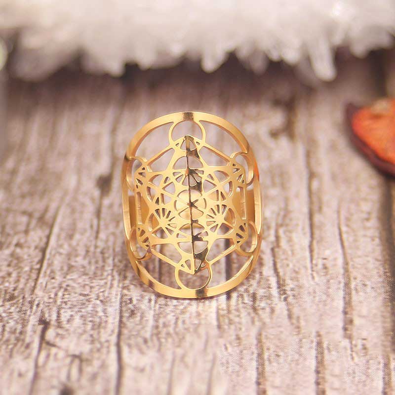 Metatron’s Cube Sacred Geometry Ring