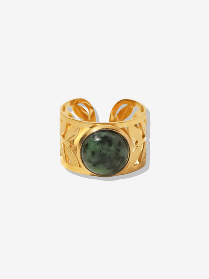 Natural Stone Adjustable Rings
